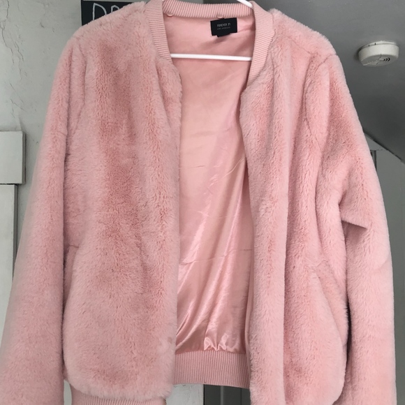 Forever 21 Jackets & Blazers - Pink Fuzzy Jacket